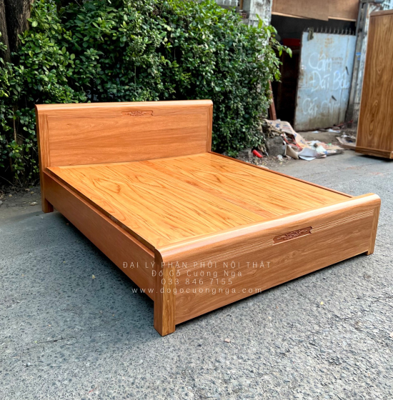 Giường Ngủ Gỗ Đinh Hương Hiện Đại Phản Liền - Chỉ Hoa 