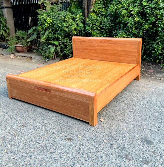 Giường Ngủ Gỗ Đinh Hương Hiện Đại Phản Liền - Chỉ Hoa 