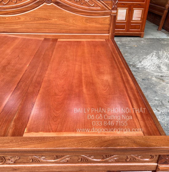 Giương Ngủ Gỗ Xoan Đào Cao Cấp Phản Liền GX 06