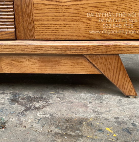 Kệ Tivi Gỗ Sồi Nga Lau Màu Hương KG 16.5