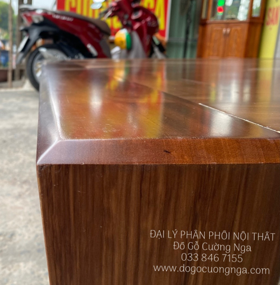 Giường Ngủ Gỗ Hương Xám Kiểu Nhật Hiên Đại - Màu Óc Chó 