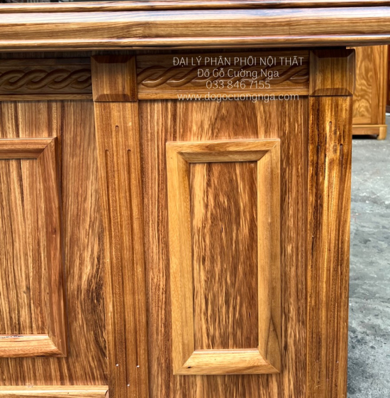 Bàn Làm Việc Giám Đốc Gỗ Hương Xám 1m6 Hiên Đại GĐ 21.2