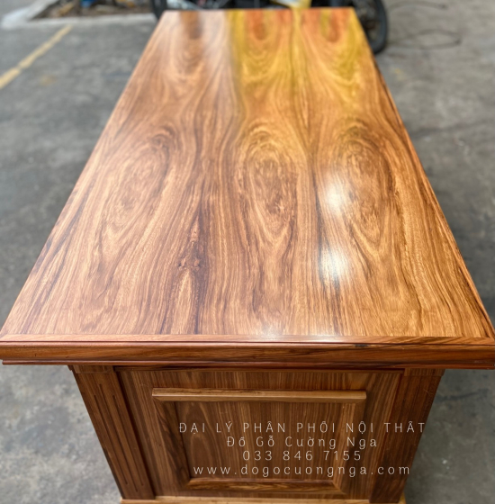 Bàn Làm Việc Giám Đốc Gỗ Hương Xám 1m6 Hiên Đại GĐ 21.2
