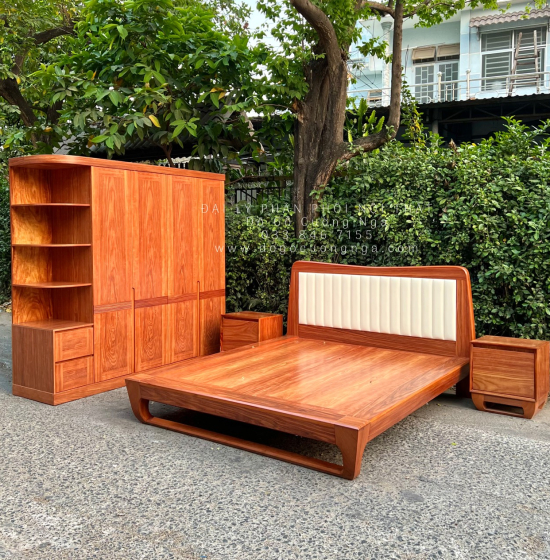 Combo Phòng Ngủ Gỗ Cẩm Vân Hiện Đại Sang Trọng CB 19.2