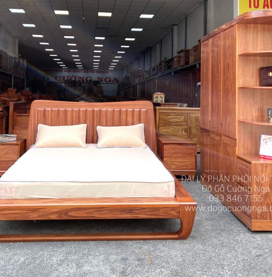 Bộ Combo Phòng Ngủ Gỗ Cẩm Vân Hiện Đại CB19.1