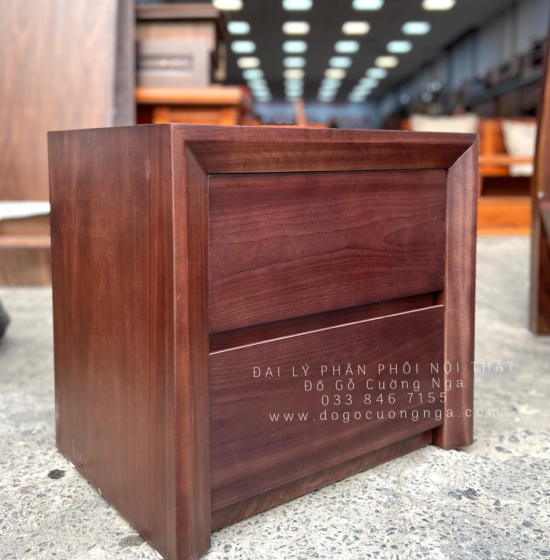 Tủ Táp Đầu Giường Gỗ Óc Chó Hiện Đại Bền Đẹp