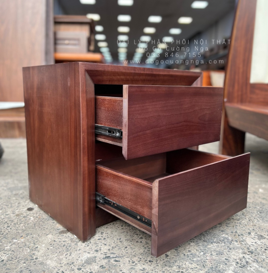 Tủ Táp Đầu Giường Gỗ Óc Chó Hiện Đại Bền Đẹp
