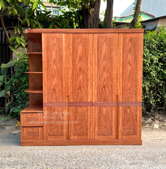 Combo Phòng Ngủ Gỗ Cẩm Vân Hiện Đại Sang Trọng CB 19.2