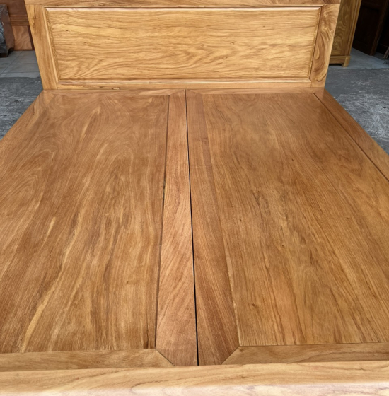 Giường ngăn kéo gỗ gõ đỏ hiện đại - vạt phản liền 