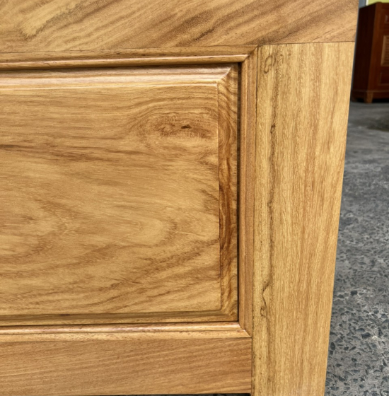 Giường ngăn kéo gỗ gõ đỏ hiện đại - vạt phản liền 