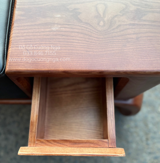 Bộ Bàn Ghế Sofa Gỗ Sồi Nga 2 Văng Chân Xoắn Cao Cấp
