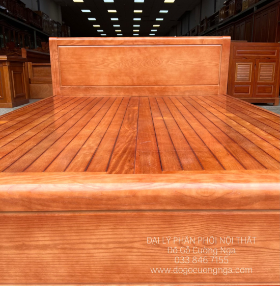 Giường Ngủ Gỗ Sồi Nga Vạt Phản Đẹp Giá Rẻ 