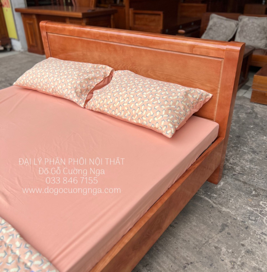 Giường Ngủ Gỗ Sồi Nga Vạt Phản Đẹp Giá Rẻ 