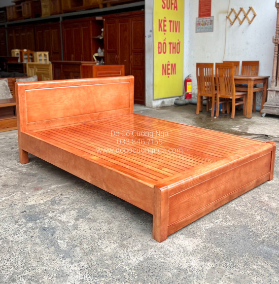 Giường Ngủ Gỗ Sồi Nga Vạt Phản Đẹp Giá Rẻ 