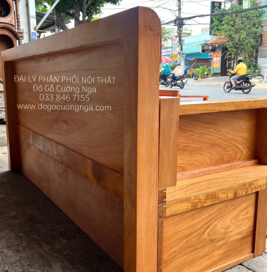 Giường Gấp Gỗ Gõ Đỏ 2 Ngăn Kéo Thông Minh