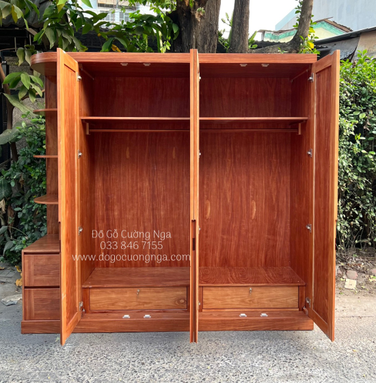 Combo Phòng Ngủ Gỗ Cẩm Vân Hiện Đại Sang Trọng CB 19.2