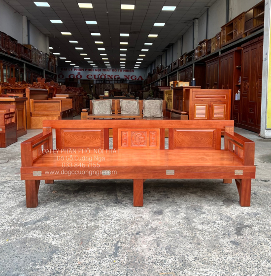 Giường Gấp Gỗ Xoan Đào 1m2 Mặt Liền Đẹp