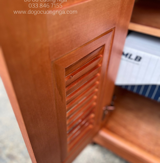 Tủ Giày Cao Gỗ Xoan Đào 4 Cánh TG 17.10
