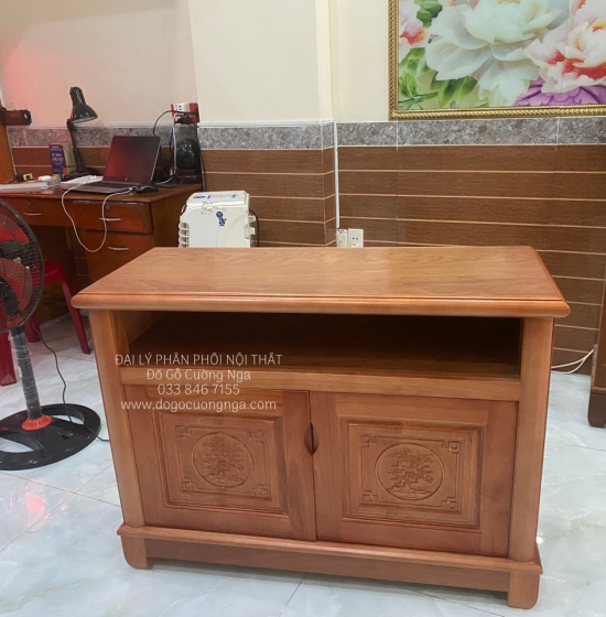 Kệ Tivi Gỗ Xoan Đào Mini Giá Rẻ TG 15.13