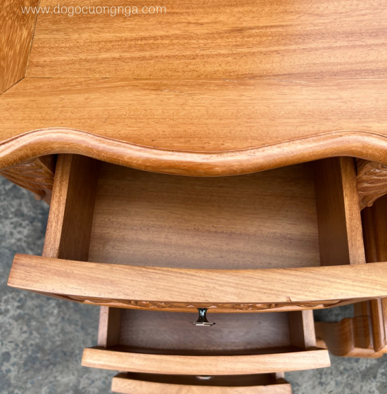 Bàn Phấn Trang Điểm Gỗ Gõ Đỏ 1m2 Cao Cấp TĐ 18.1