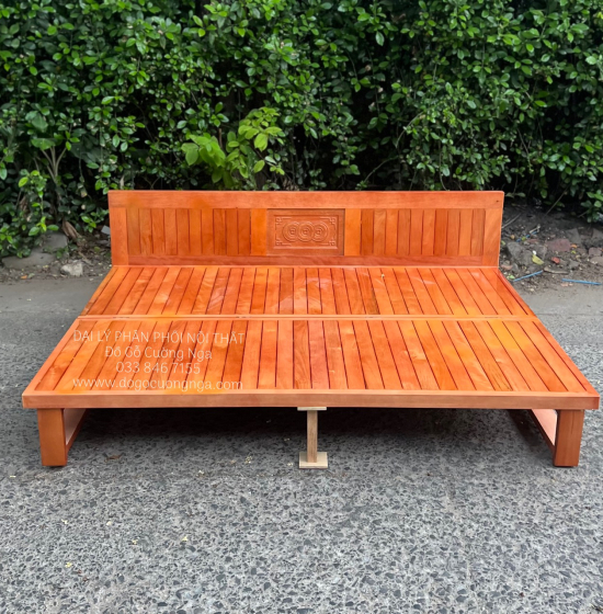 Giường gấp gỗ sồi - ghế mở thành giường hiện đại 