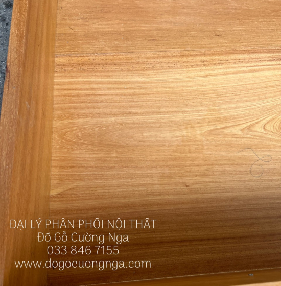 Giường Gỗ Gõ Đỏ Cao Cấp 2 Ngăn Kéo Mẫu X Cong 