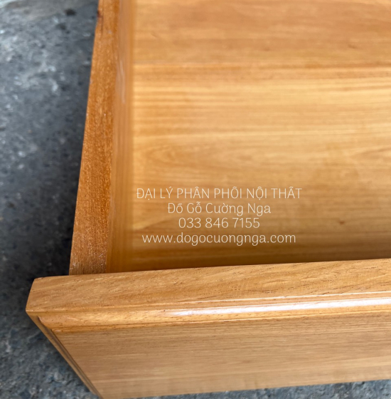 Giường Gỗ Gõ Đỏ Cao Cấp 2 Ngăn Kéo Mẫu X Cong 