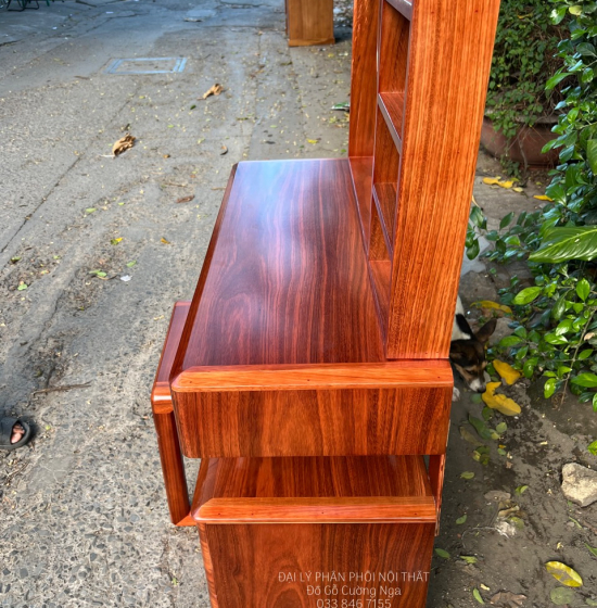 Bàn Phấn Trang Điểm Gỗ Cẩm Vân 1m Hiện Đại TĐ 18.12