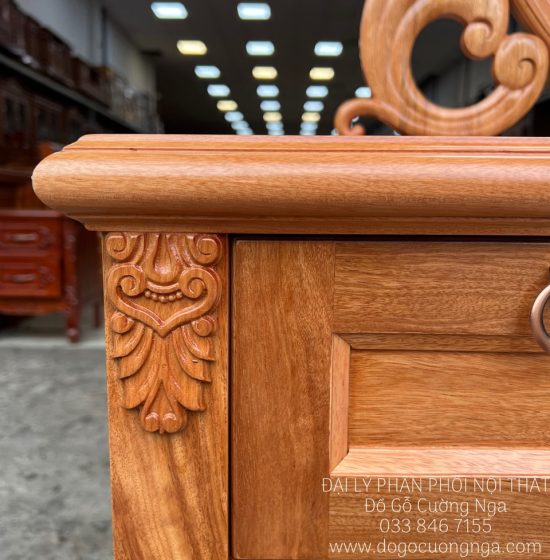 Bàn Phấn Trang Điểm Gỗ Đinh Hương 1m1 Sang Trọng 