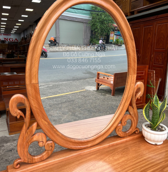 Bàn Phấn Trang Điểm Gỗ Đinh Hương 1m1 Sang Trọng 