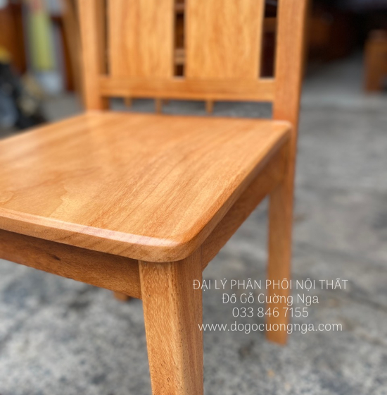 Bộ Bàn Ăn Gỗ Gõ Đỏ Hiện Đại 8 Ghế Mặt Liền 