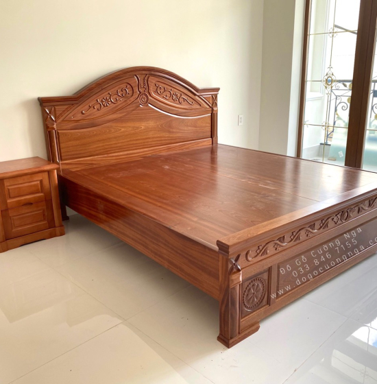 Giương Ngủ Gỗ Xoan Đào Cao Cấp Phản Liền GX 06