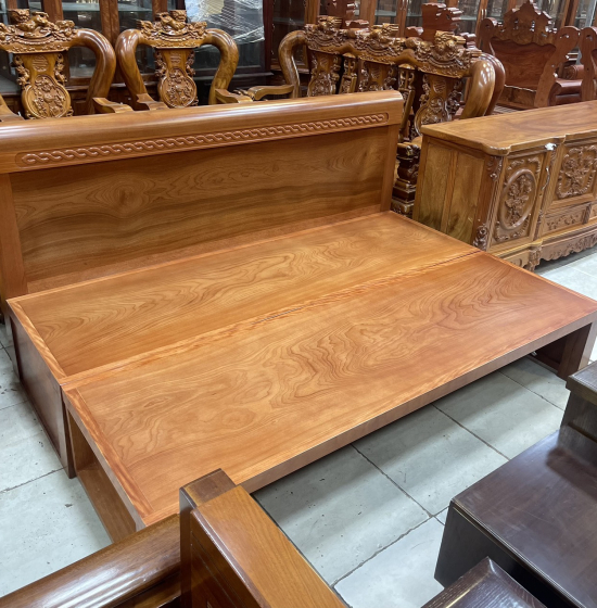Giường Gấp Gỗ Xoan Đào  Thông Minh Kèm Bàn Đôn Sofa Giá Rẻ 