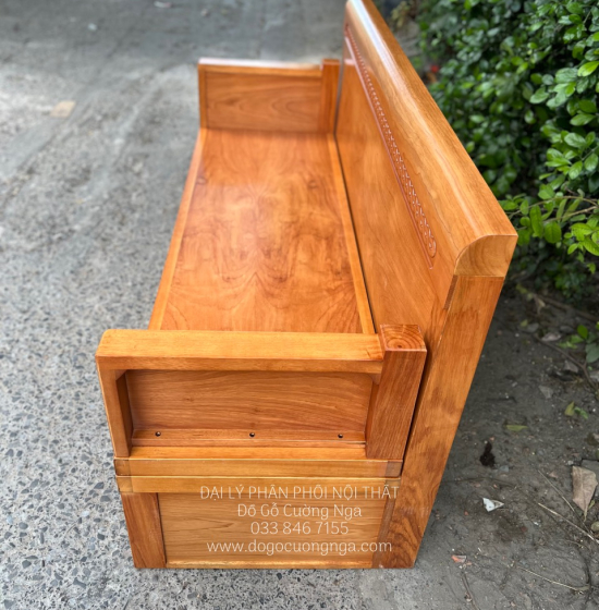 Giường Gấp Gỗ Gõ Đỏ 2 Ngăn Kéo 1m4x2m Giá Rẻ 