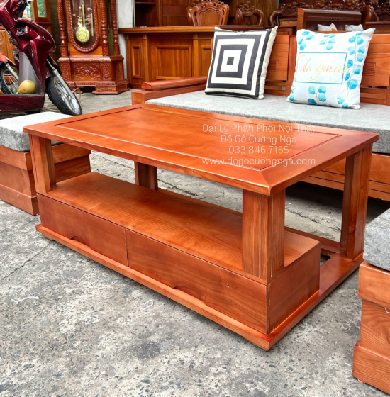 Ghế Sofa Gỗ Sồi Nga 1 Văng Giá Rẻ Kèm Nệm