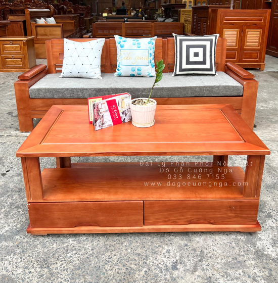Ghế Sofa Gỗ Sồi Nga 1 Văng Giá Rẻ Kèm Nệm