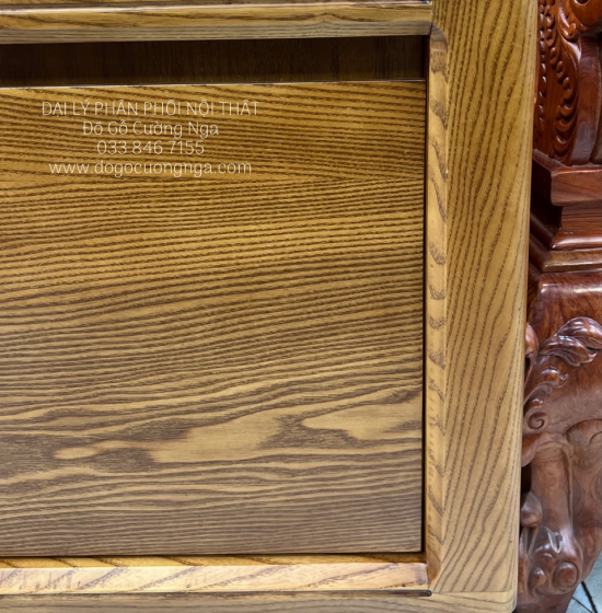 Kệ Tivi Gỗ Sồi Nga Hiện Đại Lau Màu Sơn Inchem Cao Cấp