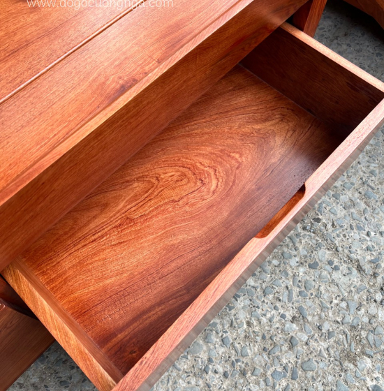 Sofa Gỗ Hương Đá 2 Văng Cao Cấp Chân Thuyền