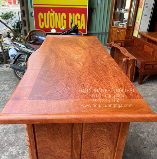 Tủ Thờ Gỗ Hương Đá Cao Cấp 1m53 Phong Thủy 