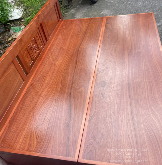 Giường Gấp Gỗ Xoan Đào 2 Ngăn Kéo Cao Cấp Đủ Cỡ 