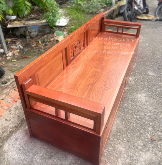 Giường Gấp Gỗ Xoan Đào 2 Ngăn Kéo Cao Cấp Đủ Cỡ 