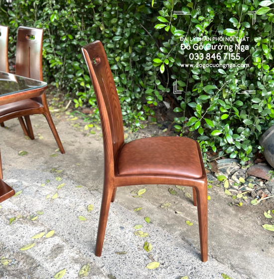 Bàn Ăn Gỗ Sồi Lau Màu Óc Chó Mặt Đá 6 Ghế Cao Cấp Mẫu Mới