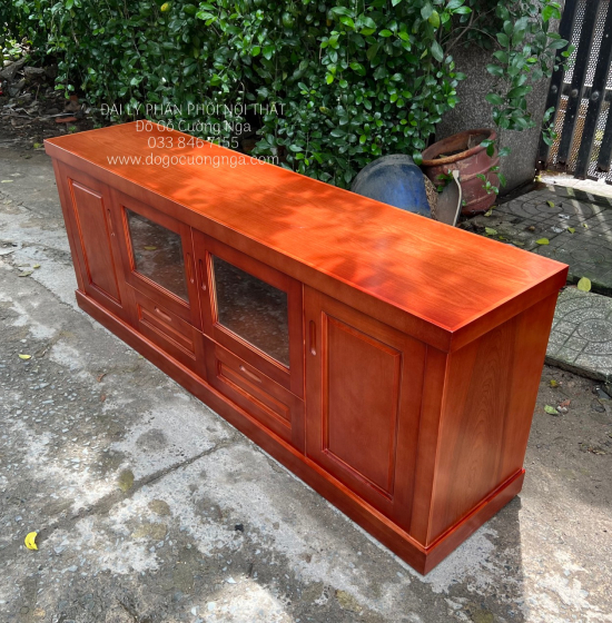 Kệ Tivi Gỗ Xoan Đào 1m8 Hiện Đại Sang Trọng