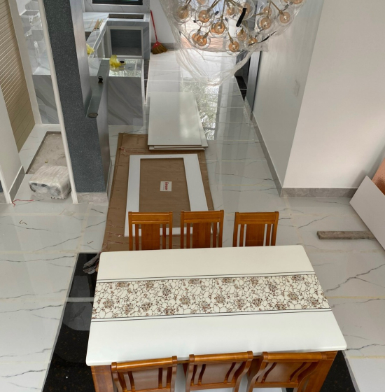 Bộ Bàn Ghế Ăn Mặt Đá 6 Ghế Nhập Khẩu Hiện Đại