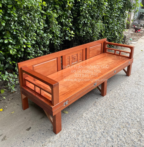 Giường Gấp Gỗ Xoan Đào Bản Lề Âm Giá Rẻ 