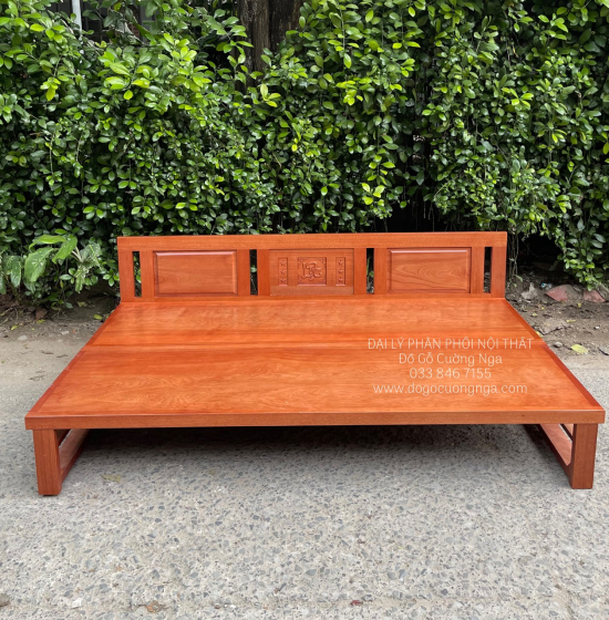 Giường Gấp Gỗ Xoan Đào Bản Lề Âm Giá Rẻ 
