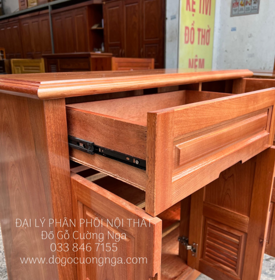 Tủ Giày Dép Gỗ Xoan Đào 3 Cánh Giá Rẻ 