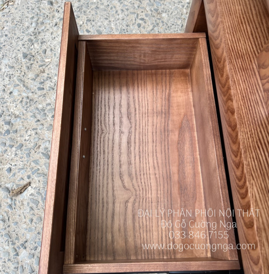 Kệ Tivi Gỗ Sồi Nga Màu Óc Chó Đẹp Hiện Đại Sang Trọng 