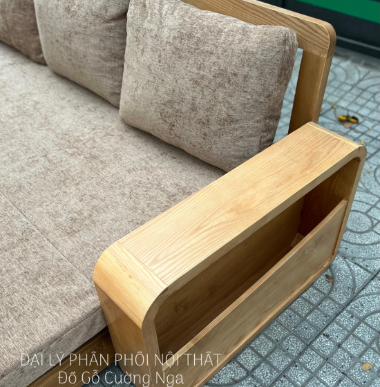 Sofa Giường Gấp Gỗ Sồi Mẫu Mới 