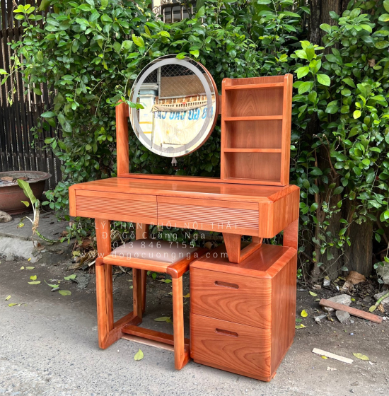 Bàn Phấn Trang Điểm Gỗ Xoan Đào 1m Hiện Đại Giá Rẻ 